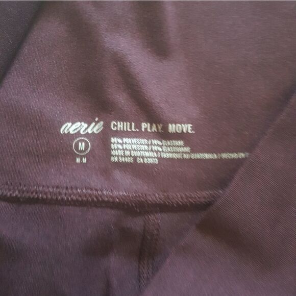 Aerie Ankle Tie Leggings Dark Purple Womens Size Medium - Picture 8 of 8